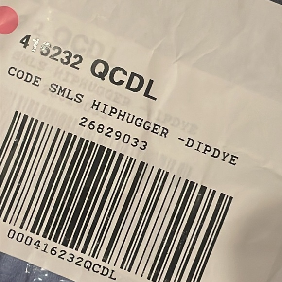 •PINK•NWT LIGHT BLUE DIP DYE SEAMLESS HIPHUGGER PANT SIZE LARGE - Picture 3 of 4